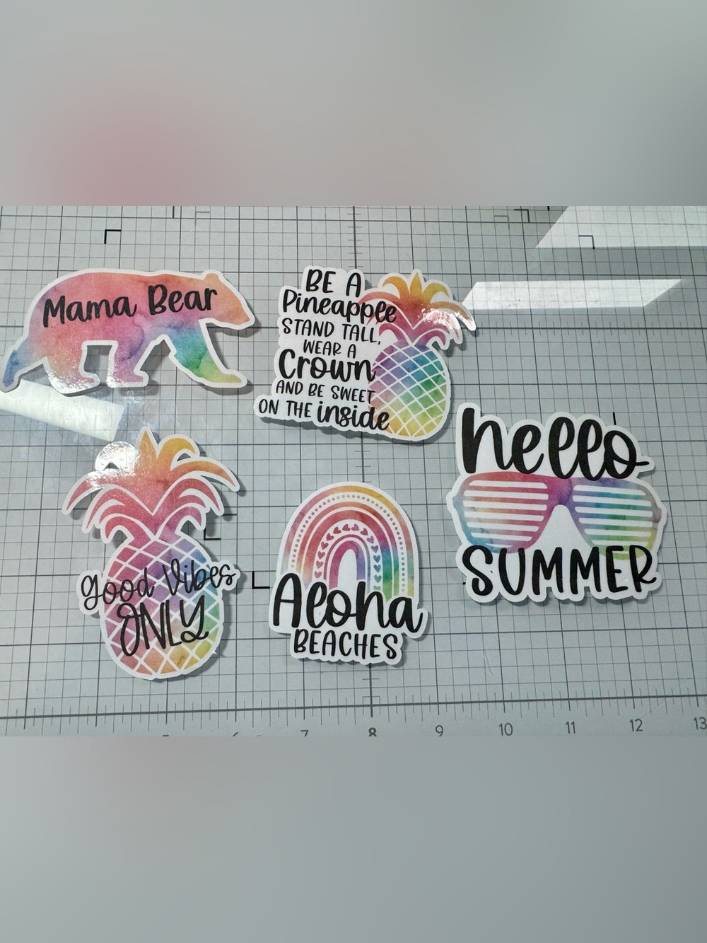 Watercolor Laminated Stickers